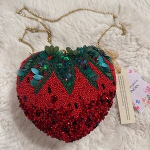 NWT -- Viral Strawberry Beaded Bag -- GORGEOUS!!!
